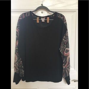 Chico’s Sheer Sleeve Top